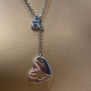 DISNEY x AVON SILVERTONE MICKEY MOUSE Y NECKLACE